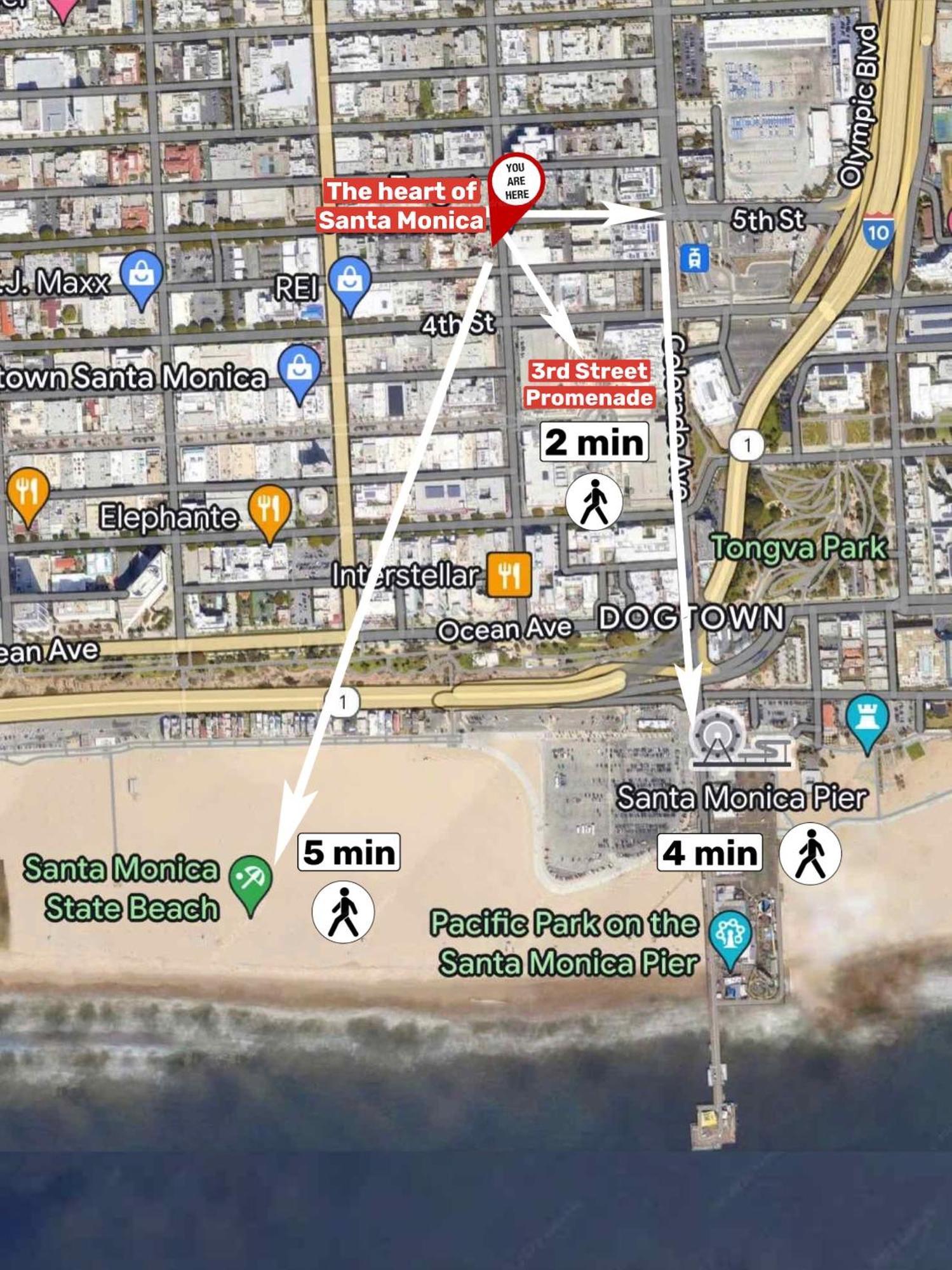 7 Large Down Town Santa Monica Apartment Los Ángeles Exterior foto